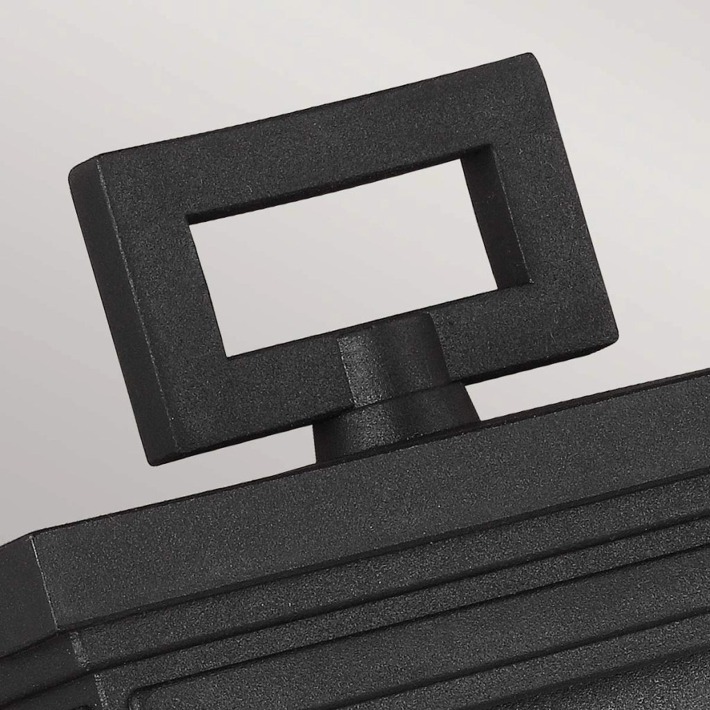Applique esterna nera testurizzata E27 60W Roscoe Feiss