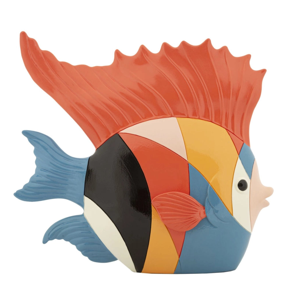 Scultura Pesce 1, Multicolore, Poliresina, 28x8x25 cm