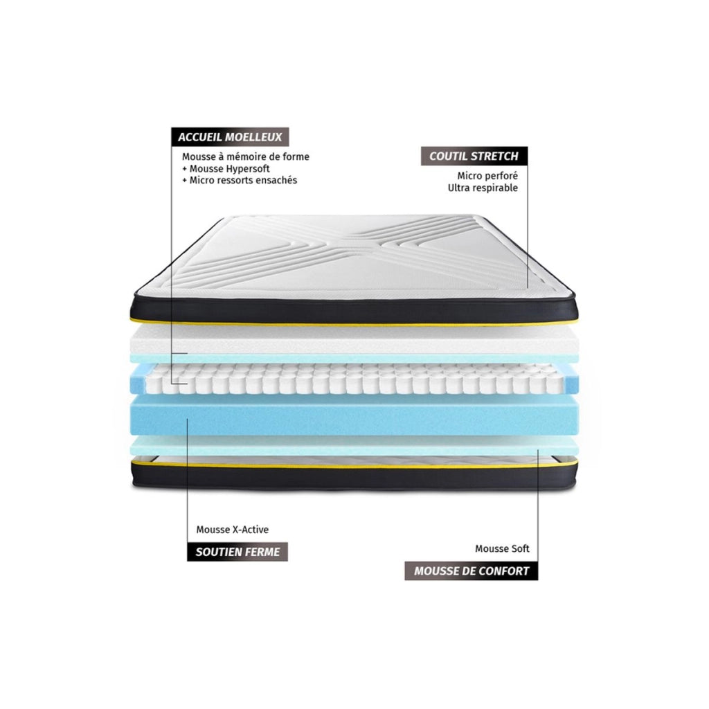 Set materasso e base 90x200 cm - Ultra