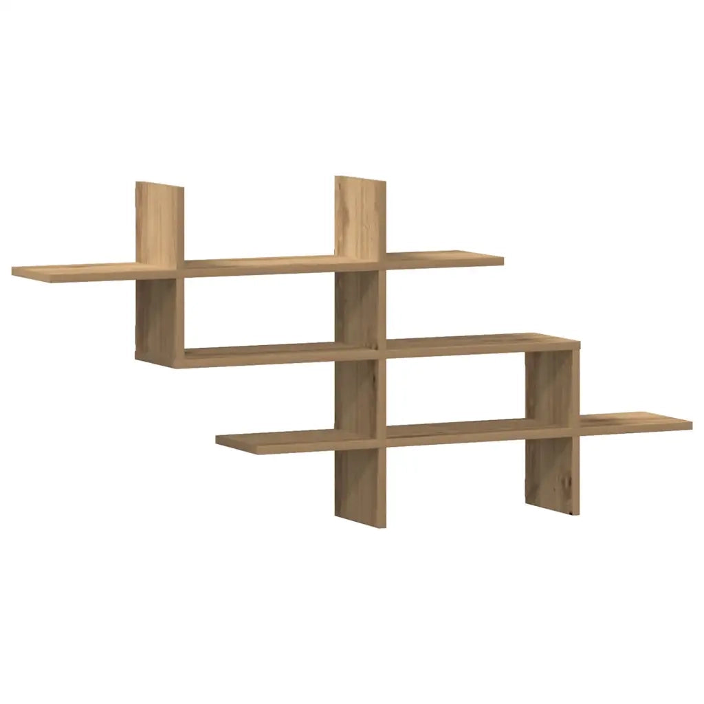 Mensola a Muro Rovere Artigianale 124,5x18x60,5cm in Truciolato 853271