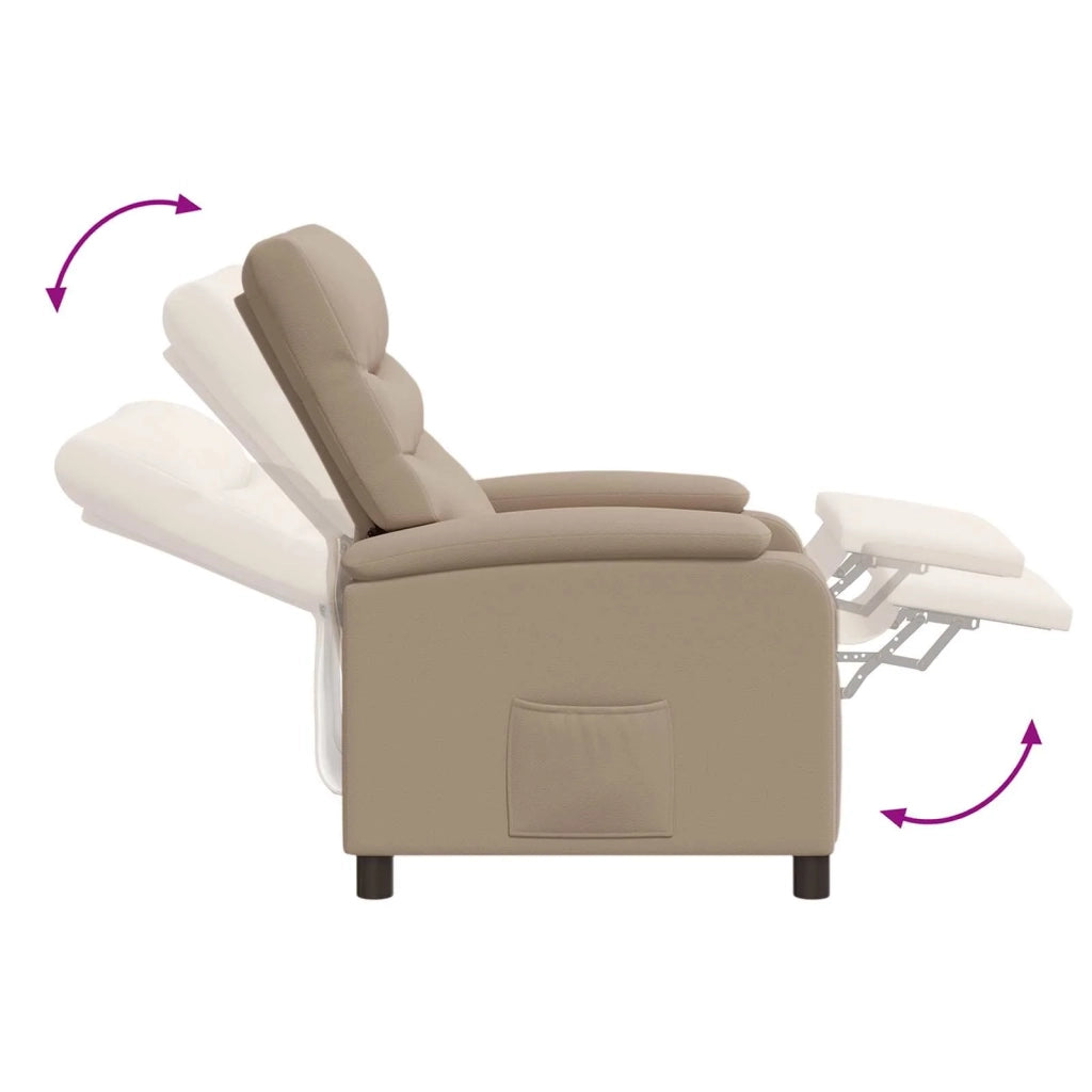 Poltrona Massaggiante Cappuccino Similpelle 42034907