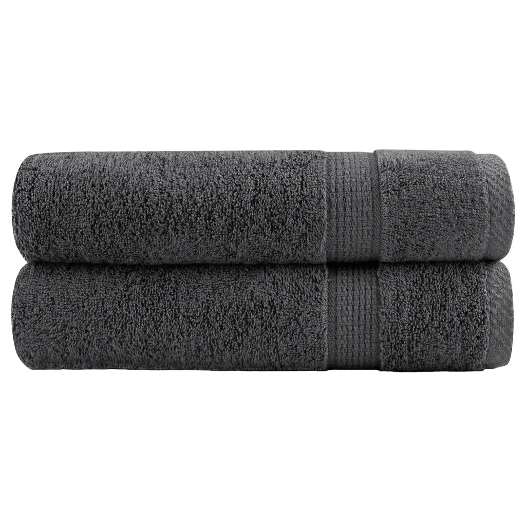 Asciugamani da doccia premium SOLUND 2 pz Antracite 70x140 cm 137160