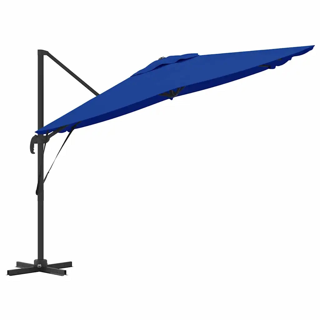 Ombrello | Parasol Roma Blu 286 x 284 x 265 cm Alluminio e Poliestere