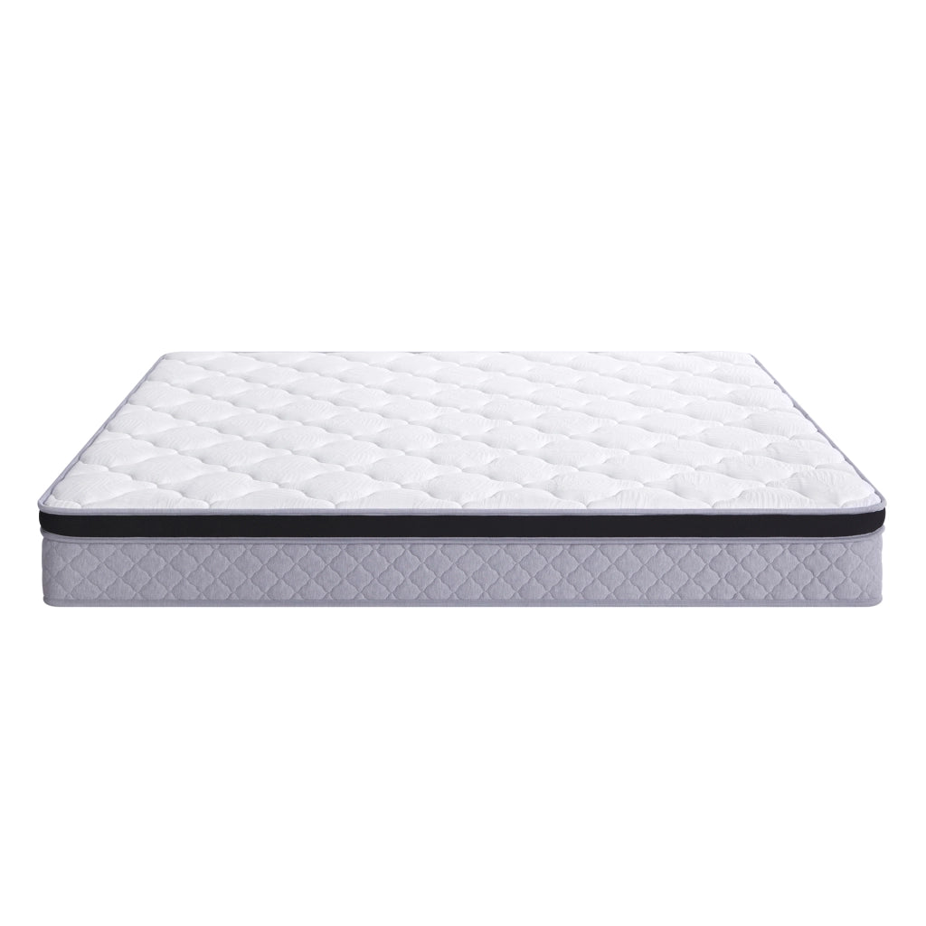 Materasso a molle bianco altezza 25 cm elastico ergonomico arrotolato per tutte le posizioni di riposo