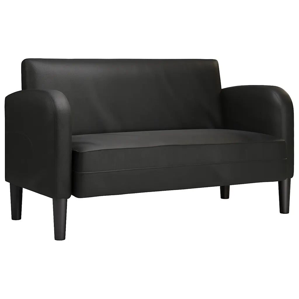 Divano Divanetto-Sofa Nero 110 cm in Similpelle