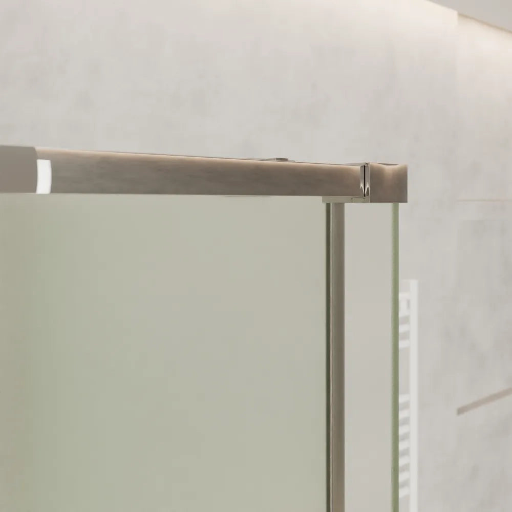 Box doccia 120x90cm scorrevole profili cromati vetro 8mm opaco anticalcare h200 | Gili