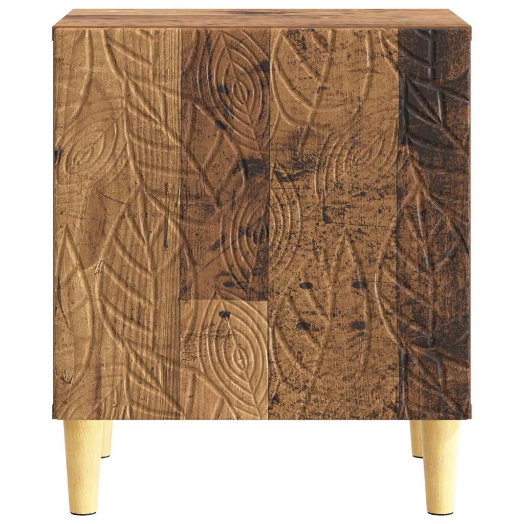 Comodino | Armadio da Notte | Mobiletto da notte Legno antico 43 x 34,5 x 50 cm Legno ingegnerizzato