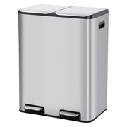 Doppio contenitore in acciaio inox da 60 litri con pedale
