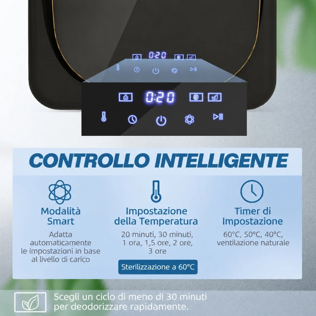 Asciugatrice compatta da 4 kg; 48 per 40 per 56 cm; 6 programmi; touchscreen LED; nera