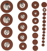 Set di coperture per saxofono in pelle per riparazione e manutenzione - 28 pezzi di copertura per saxofono sopranino.