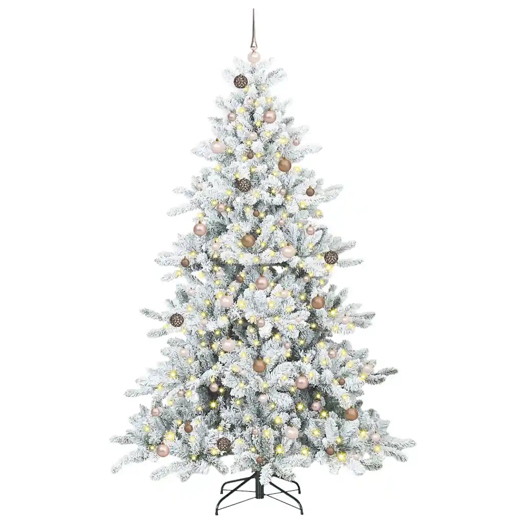 Albero di Natale Artificiale con Rami Pieghevoli Bianco 240 cm 3397742