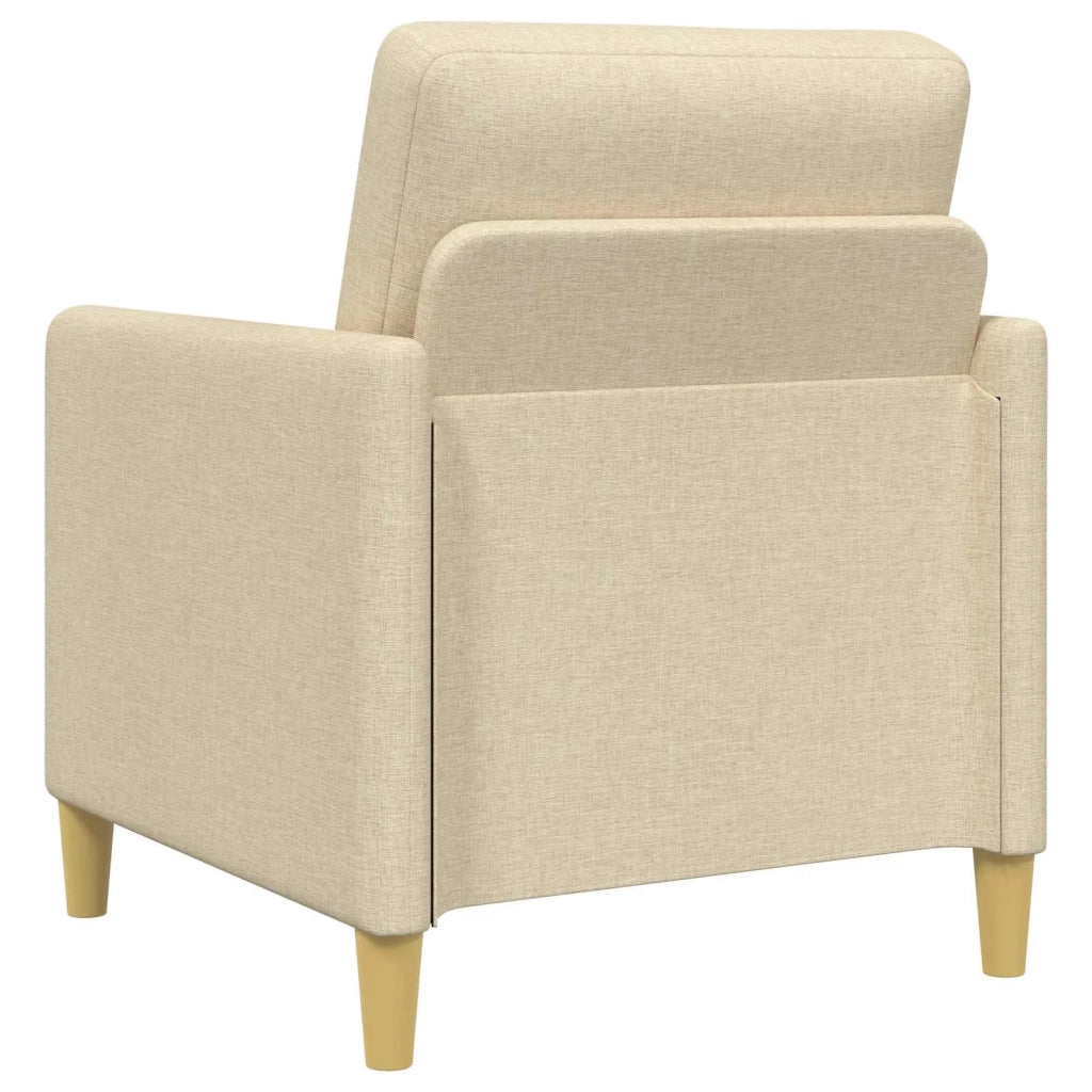 Set di Divani con Storage 2 pz Crema Poliestere 3429183