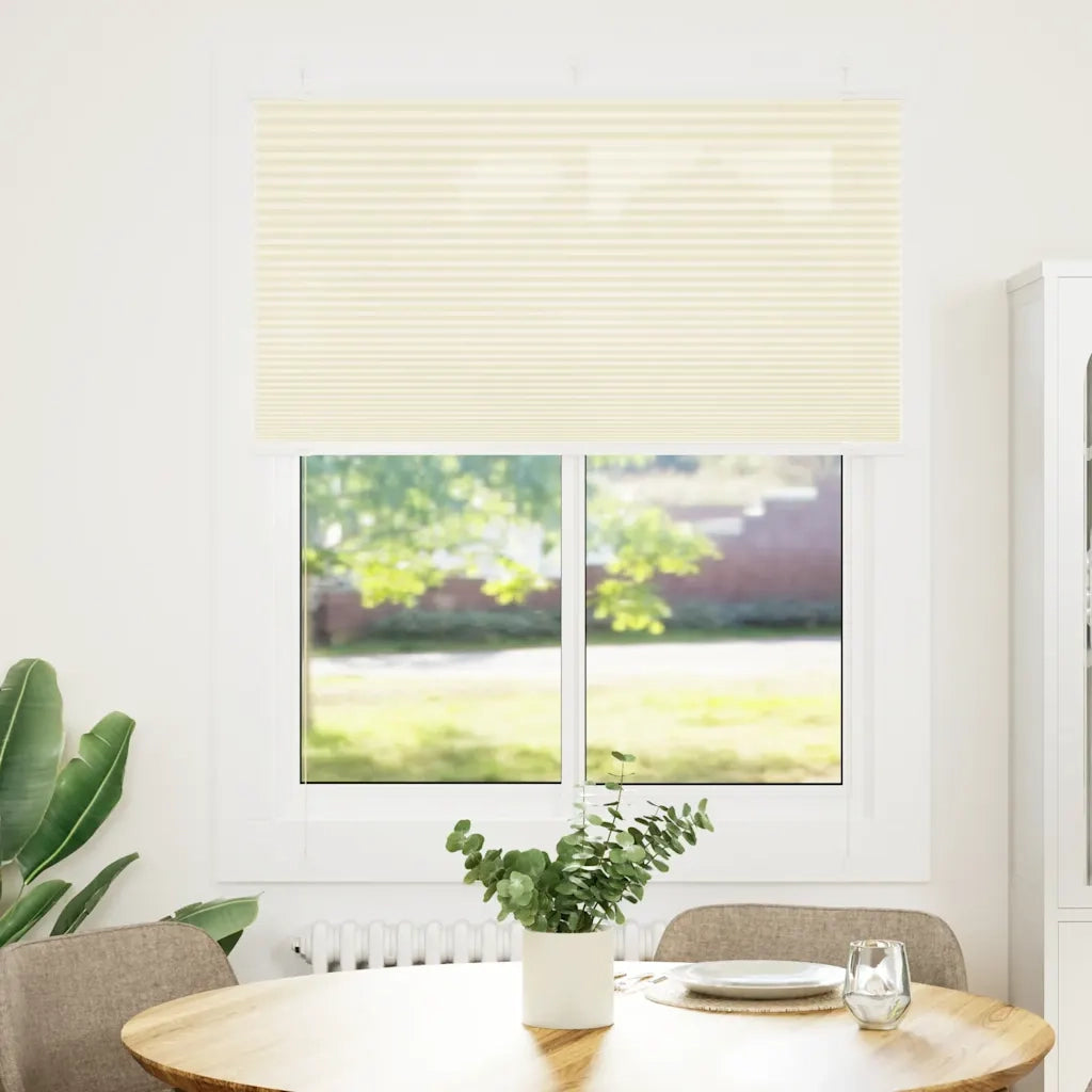 Tenda Plissettata | Tenda pliss¨¨ Crema 105x150 cm Larghezza Tessuto 104,4 cm