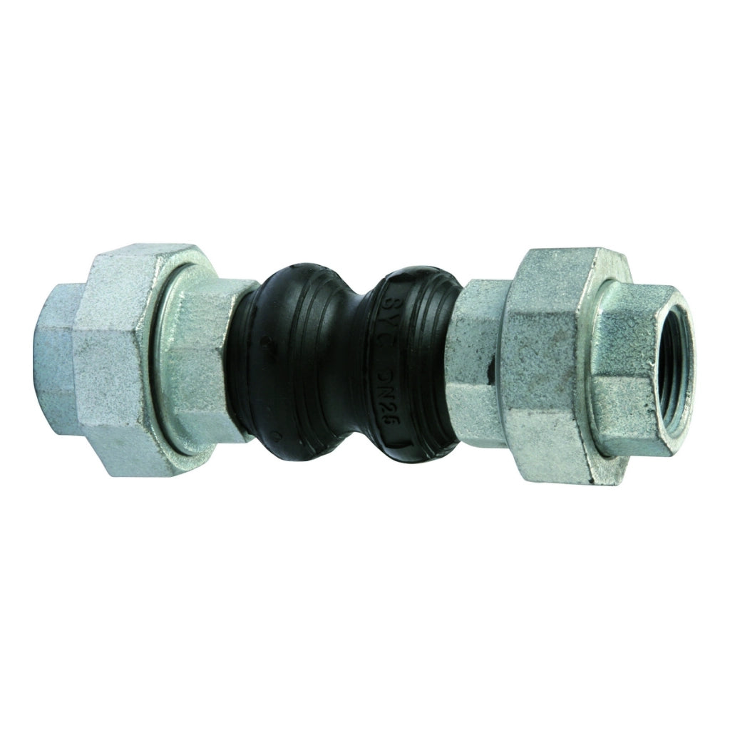 GIUNTO IN GOMMA ANTIVIBRANTE FILETTATO  F/F- DN 40 - 11/2 - L. 186- ATUSA- pezzi 1