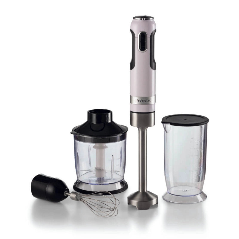Frullatore a immersione 1000W - 10 velocità + turbo - Accessori inclusi - Bianco