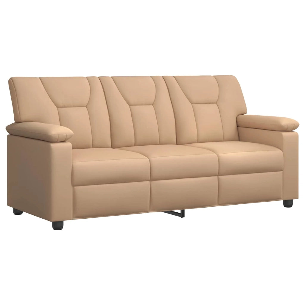 Set di divani 3 pcs Cappuccino Similpelle 3430556