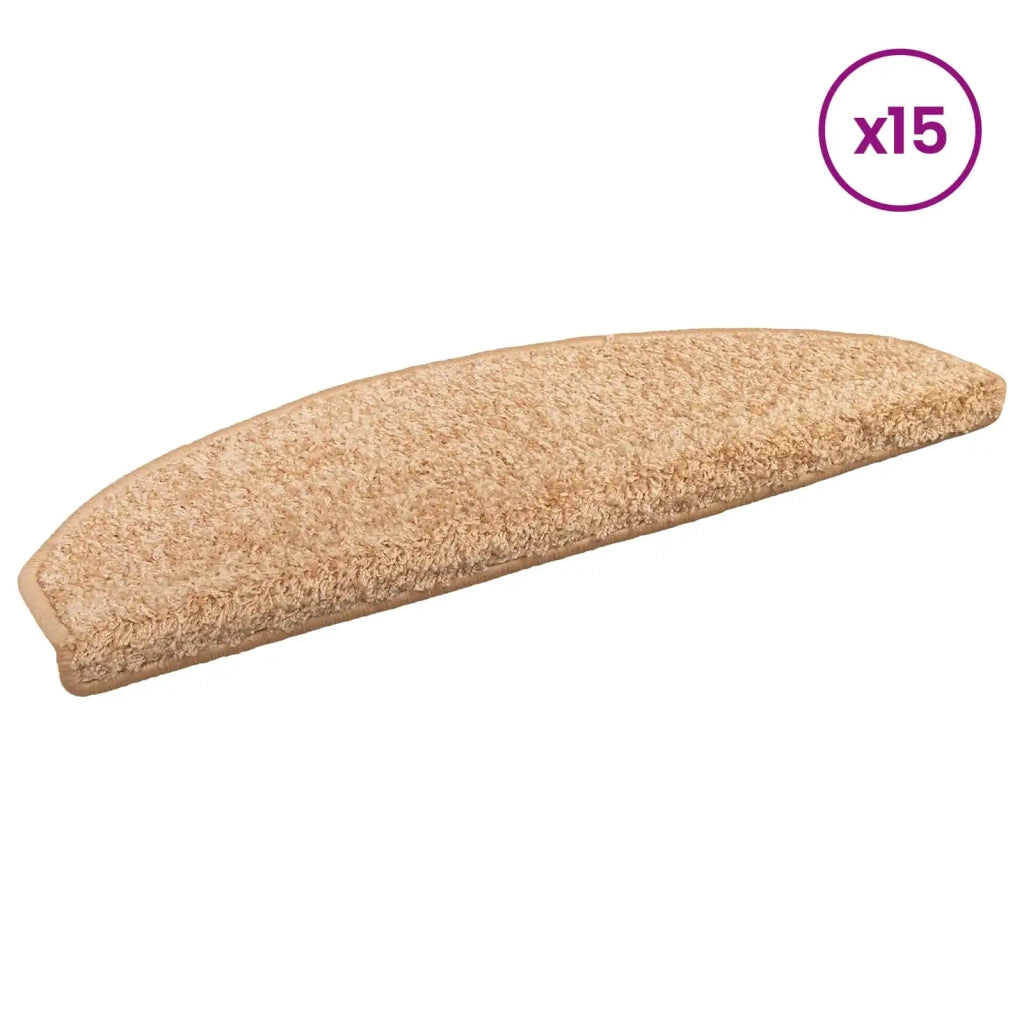 Tappetini per scale autoadesivi 15 pcs Oro 80 x 24,5 x 3,5 cm 42038660
