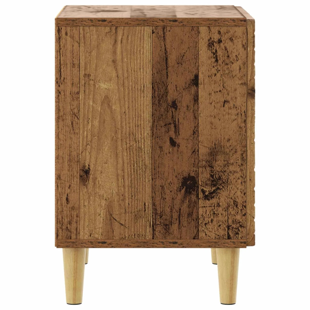 Comodino | Armadio da Notte | Mobiletto da notte Legno antico 43 x 34,5 x 50 cm Legno ingegnerizzato