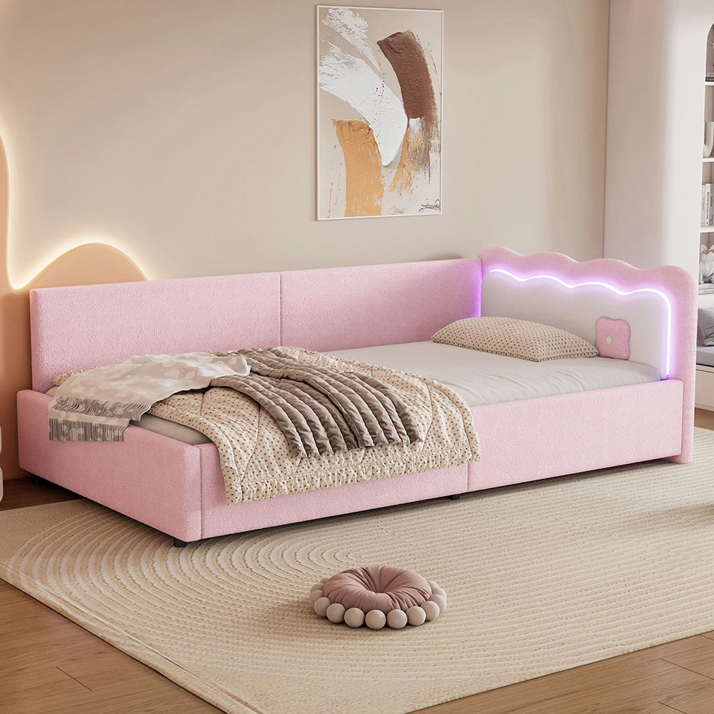 Daybed - Xylo - 90x200 cm LED pile rosa