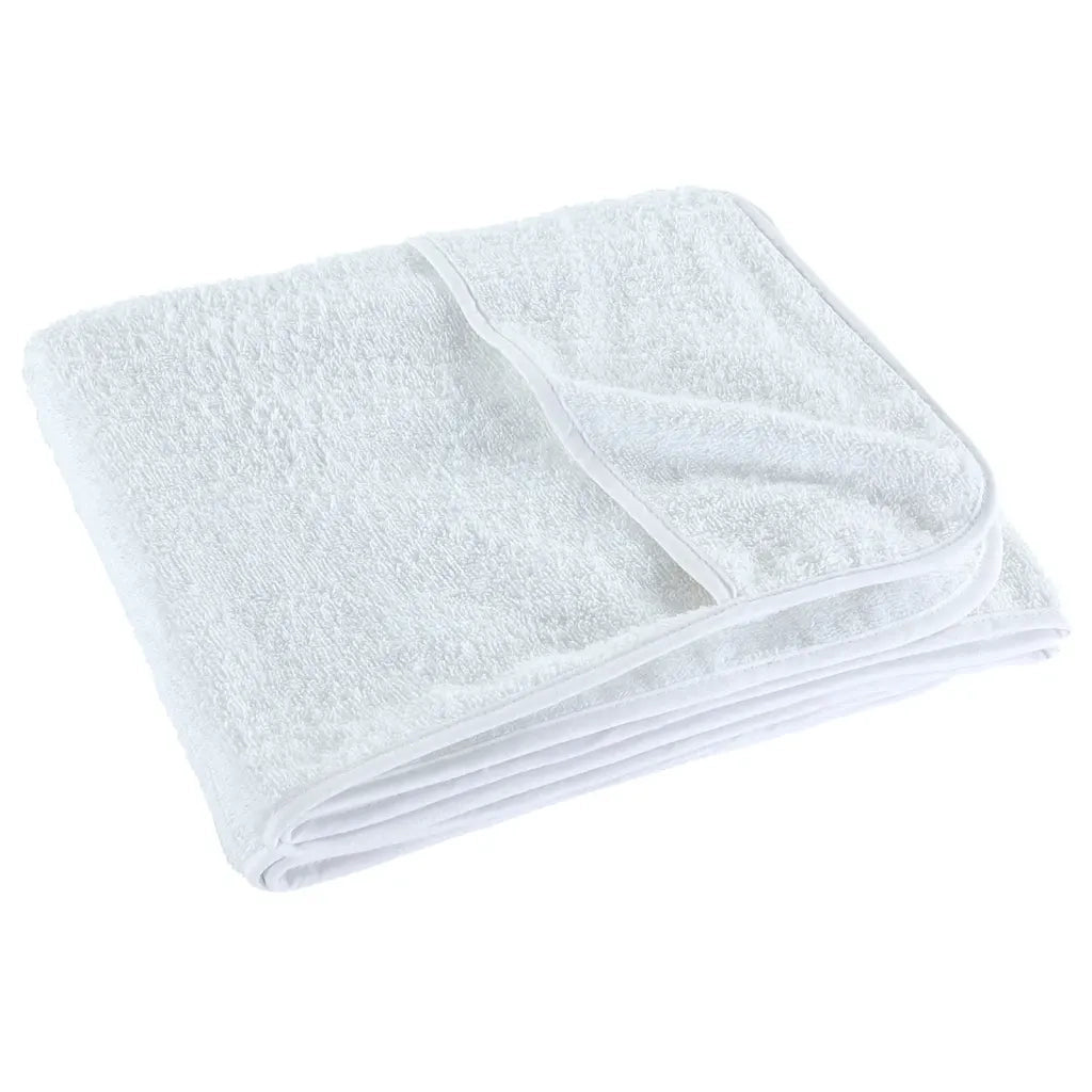 Asciugamani da Spiaggia 2 pz Bianchi 75x200 cm Tessuto 400 GSM 362670