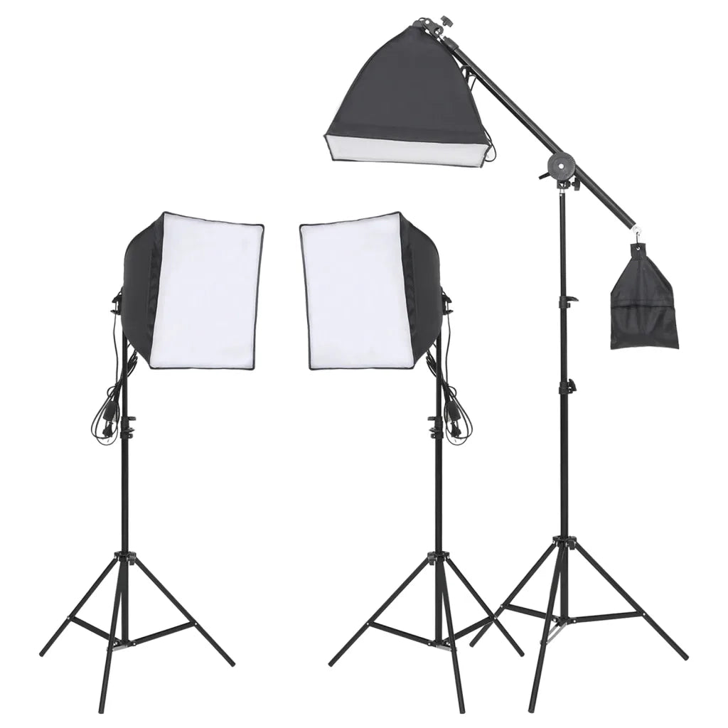 Kit per Studio Fotografico con Set di Luci e Fondale CFW4496054