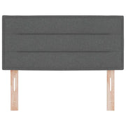 Testiera | Testata LED con strisce LED Grigio scuro 80 cm Tessuto