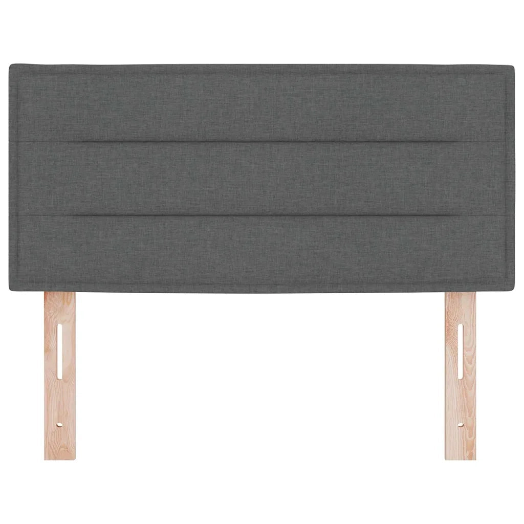 Testiera | Testata LED con strisce LED Grigio scuro 80 cm Tessuto
