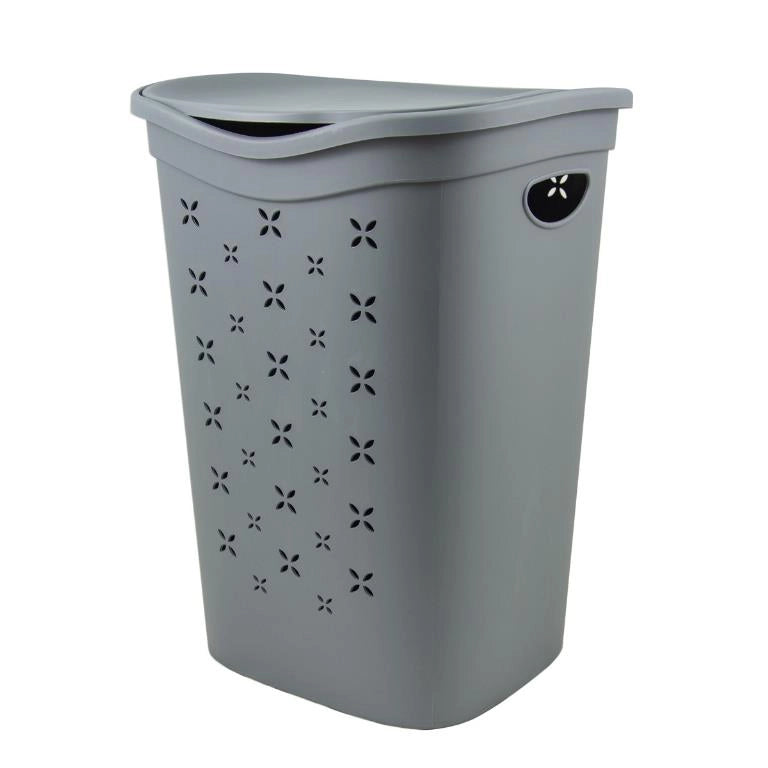 Cesta Portabiancheria da Bagno Grigio belli e forti 55 Litri