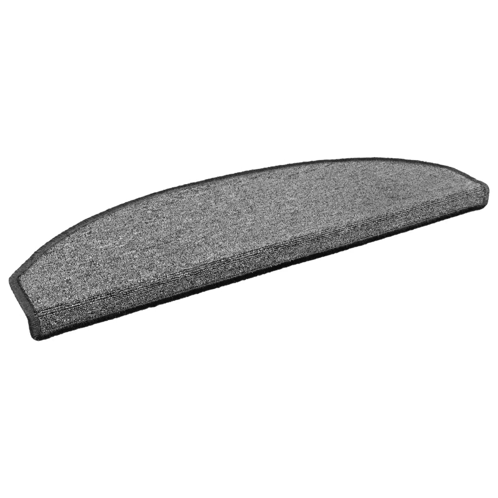 Tappetini per scale autoadesivi 15 pz | Gradini per Scale Grigio Scuro