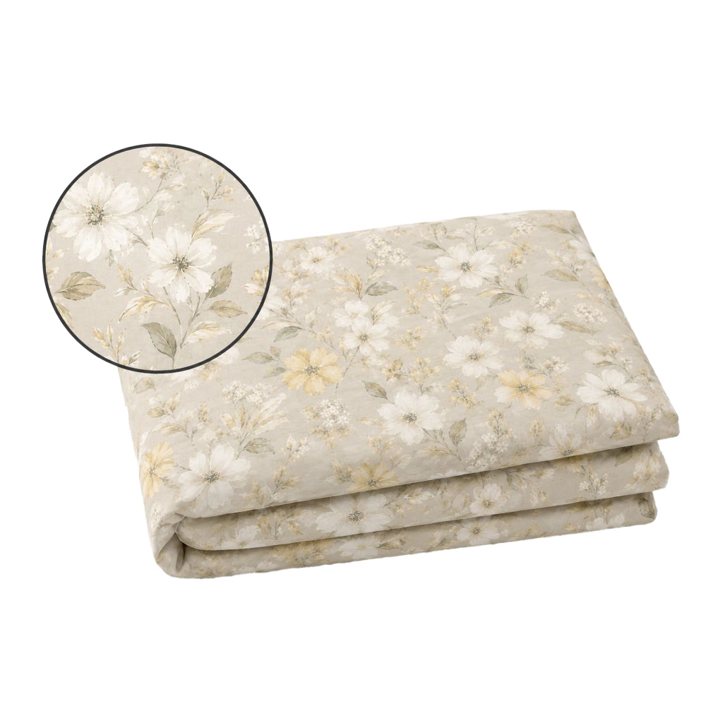 Ropamifa, Copripiumino Matrimoniale Federa Inclusa, 260x200 cm Bianco Crema