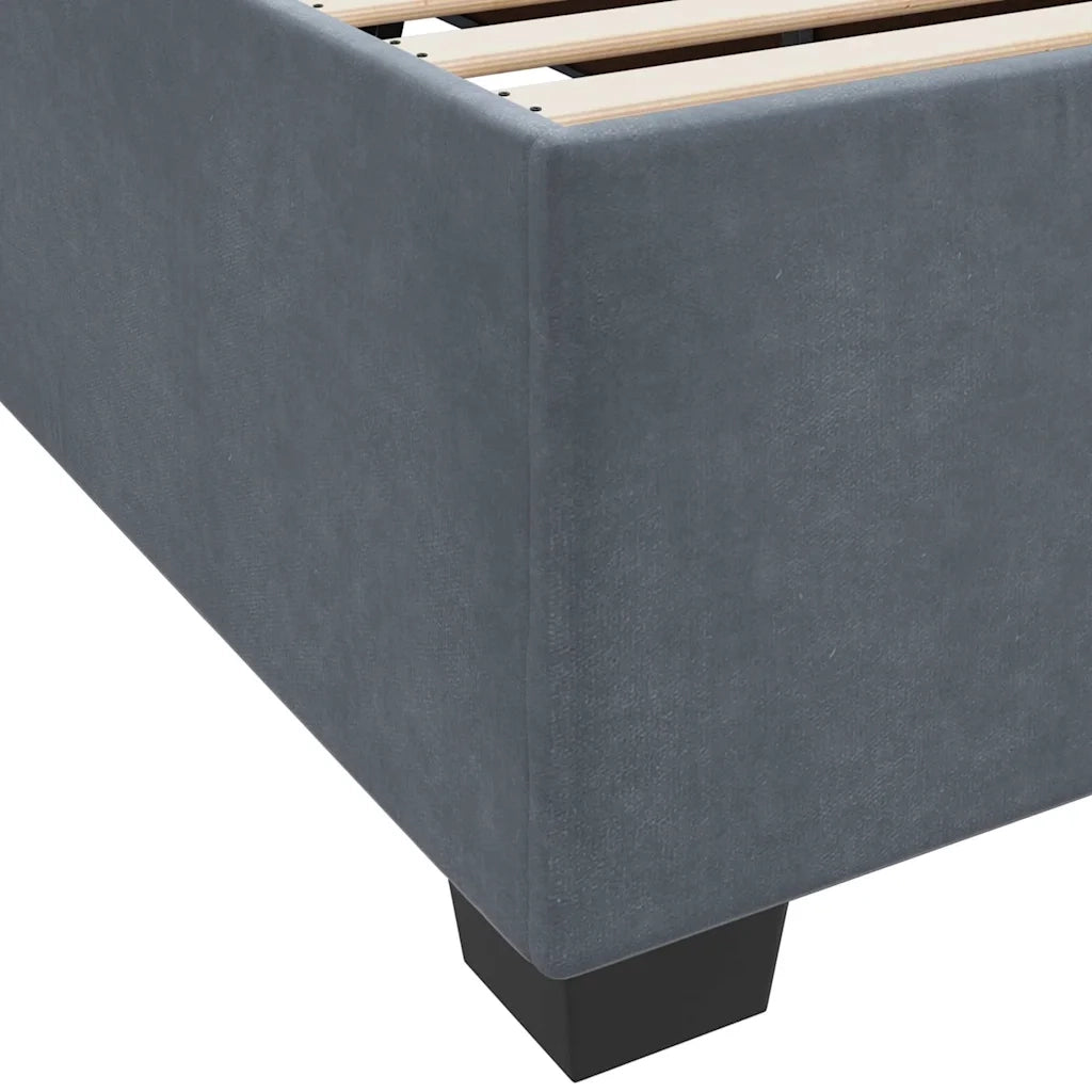 Struttura del letto Grigio scuro 80 x 200 cm Tessuto 3399255