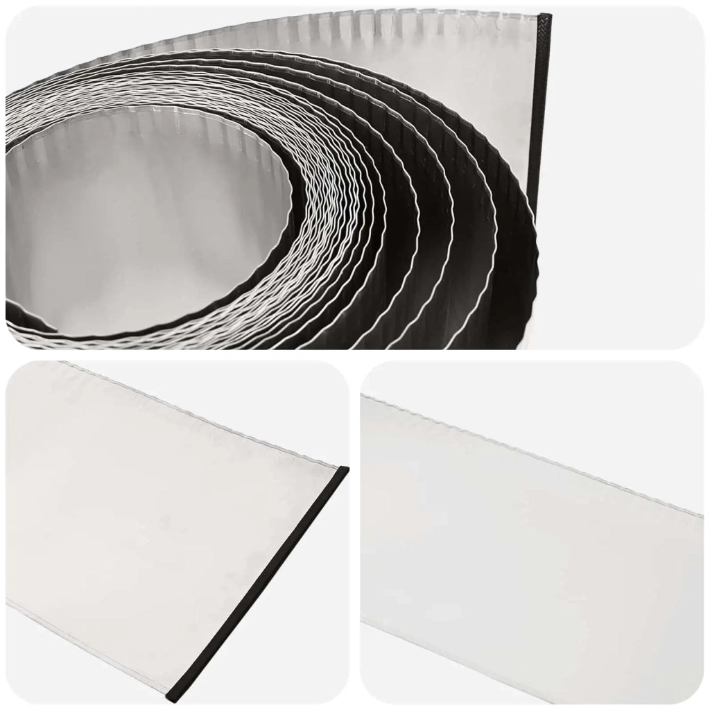 Bordura per Prato 10 m x 20 cm Acciaio zincato Argento 42030383