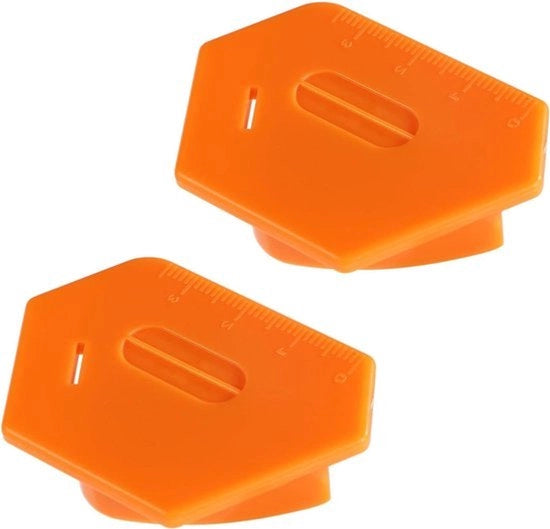 Accessori per Macchina da Cucire Universale - Magnetici - Forma a Molti Angoli - Colore Arancione - Scala - 2 pezzi - Adatto per Cucire - Magnetici - Utile Strumento