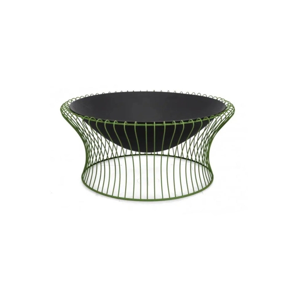 Bizzotto braciere Maylis verde Ø78x34,5h in acciaio verniciato