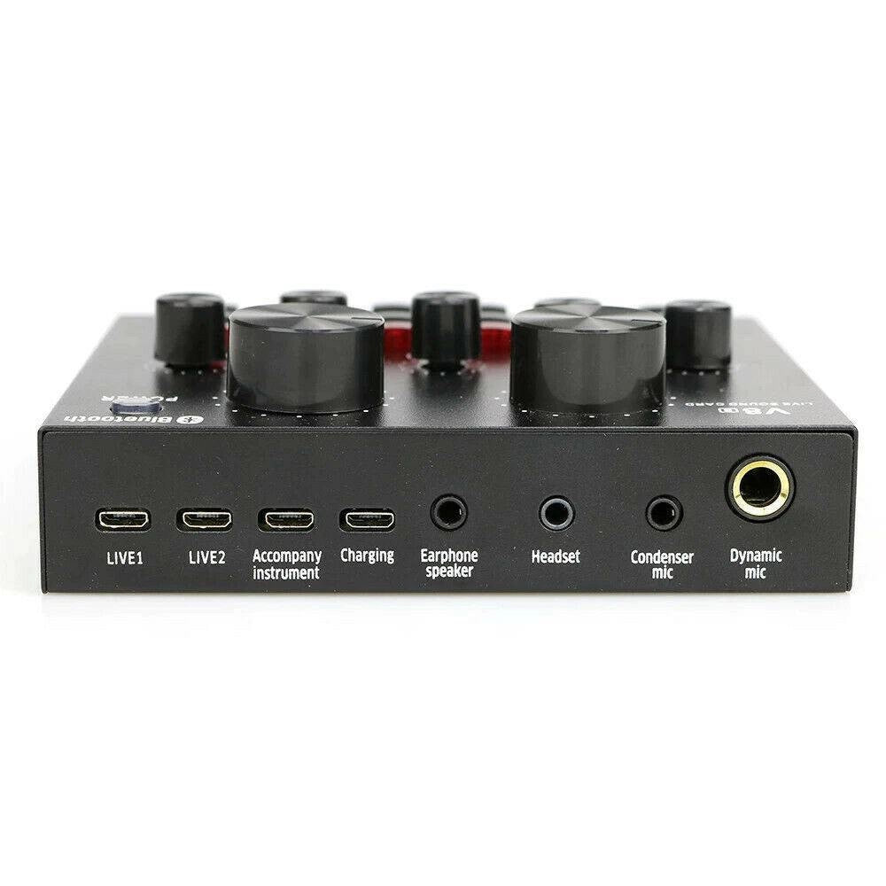 Trade Shop - Scheda Audio Esterna Bluetooth Per Dirette Steaming Mixer Pc Cellulare Dal Vivo -