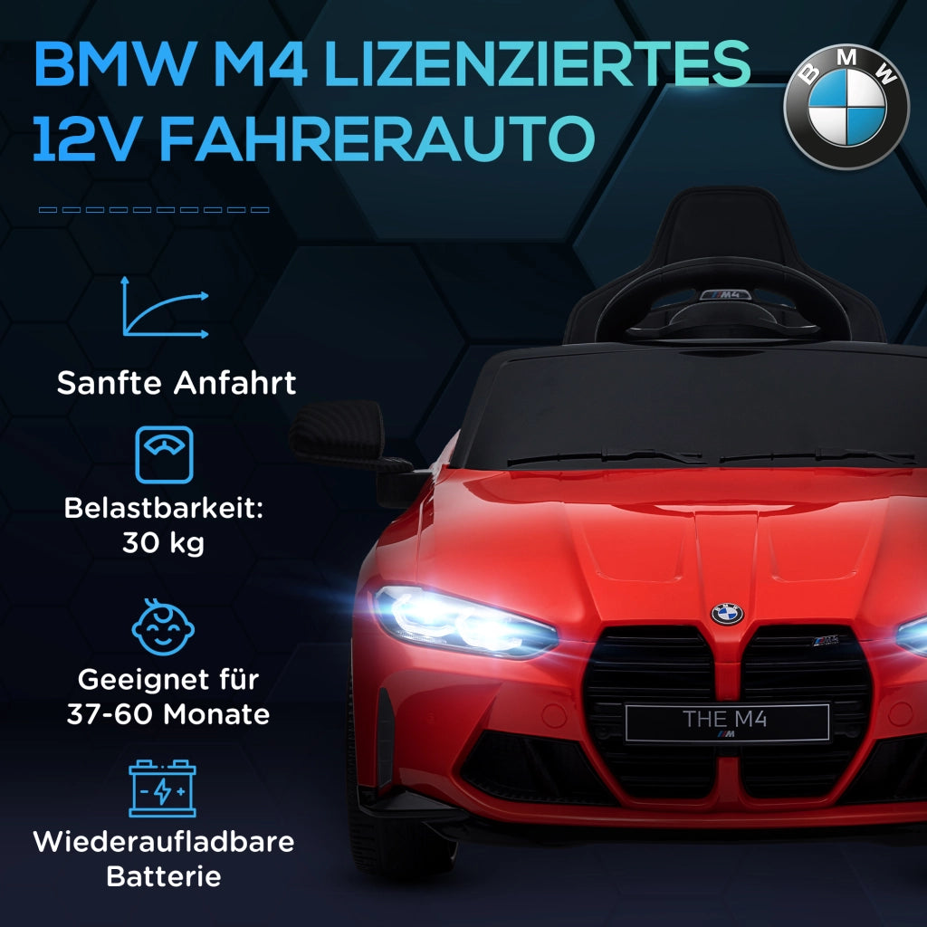 Auto Bambini BMW M4 ¨C Zephmum ¨C Rosso con Telecomando