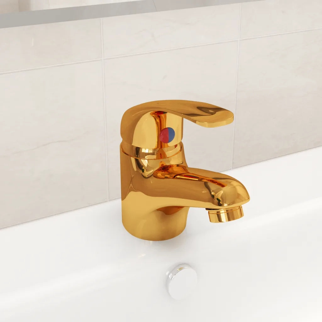 Rubinetto Miscelatore Oro 13x10 cm 149081