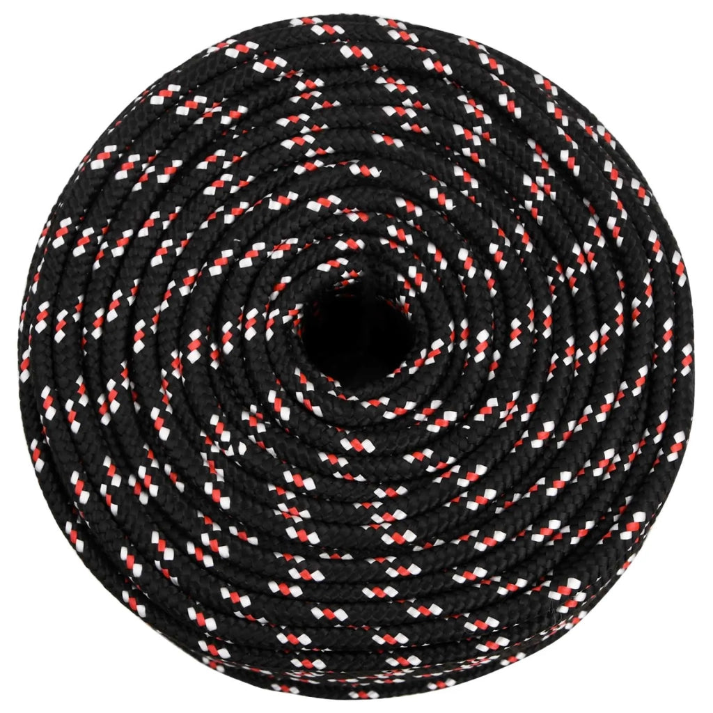 Corda multiuso 10 mm 100 m Nero e Rosso PP 3473120