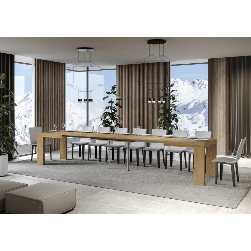 Tavolo allungabile 90x160/420 cm Roxell - Quercia Natura