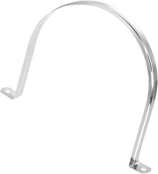 Clip per cavo in acciaio inossidabile - 201 - Adatto per 150mm (5,9") - Clip per cavo rigido 2 fori - U-Hook - Clip per cavo in acciaio inossidabile - 201 - Clip di tensione per tubi - Ossatura per 8 pezzi