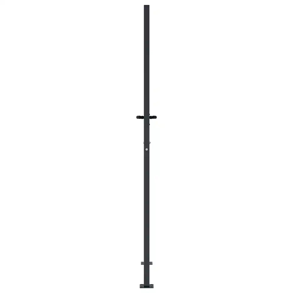 Cancello da giardino antracite 100x175 cm in acciaio e bamb¨´ CFW4017877