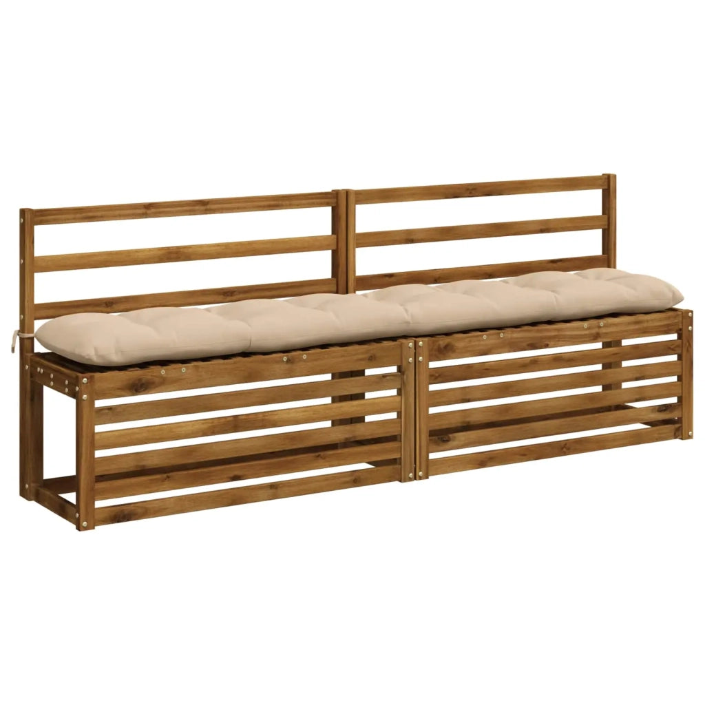 Cuscini per Panchina VIANEN 2 pz 100% Poliestere Crema 953253