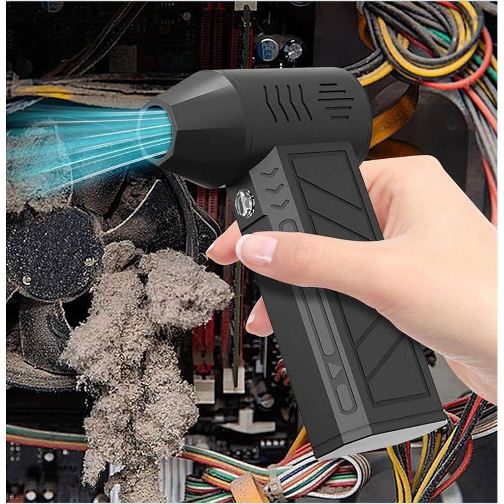 Trade Shop - Mini Soffiatore Aria Compressa Turbo Design Compatto Portatile Pulizia Polvere Pc Tastiere -