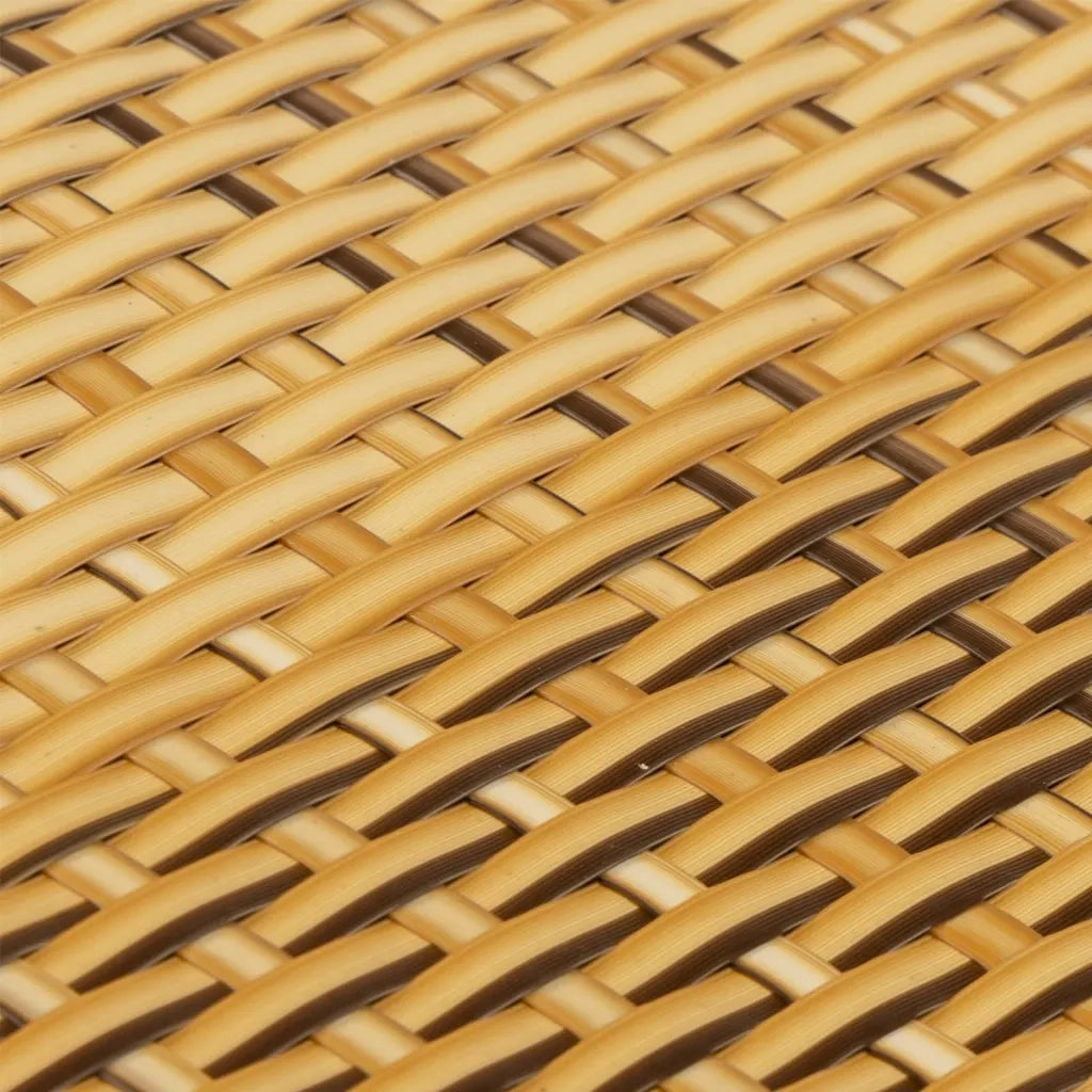 Schermo da balcone | Paravento da Balcone Marrone Chiaro 500x100 cm in Polyrattan