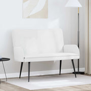 Divano a 2 Posti Bianco 115 x 61 x 87 cm Tessuto 42028911
