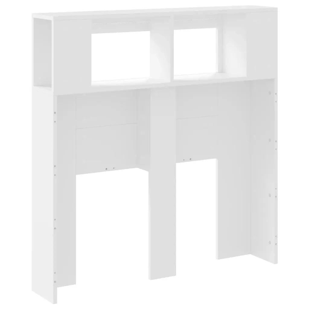 Testiera | Testata LED Bianca 100x18,5x103,5 cm Legno Multistrato