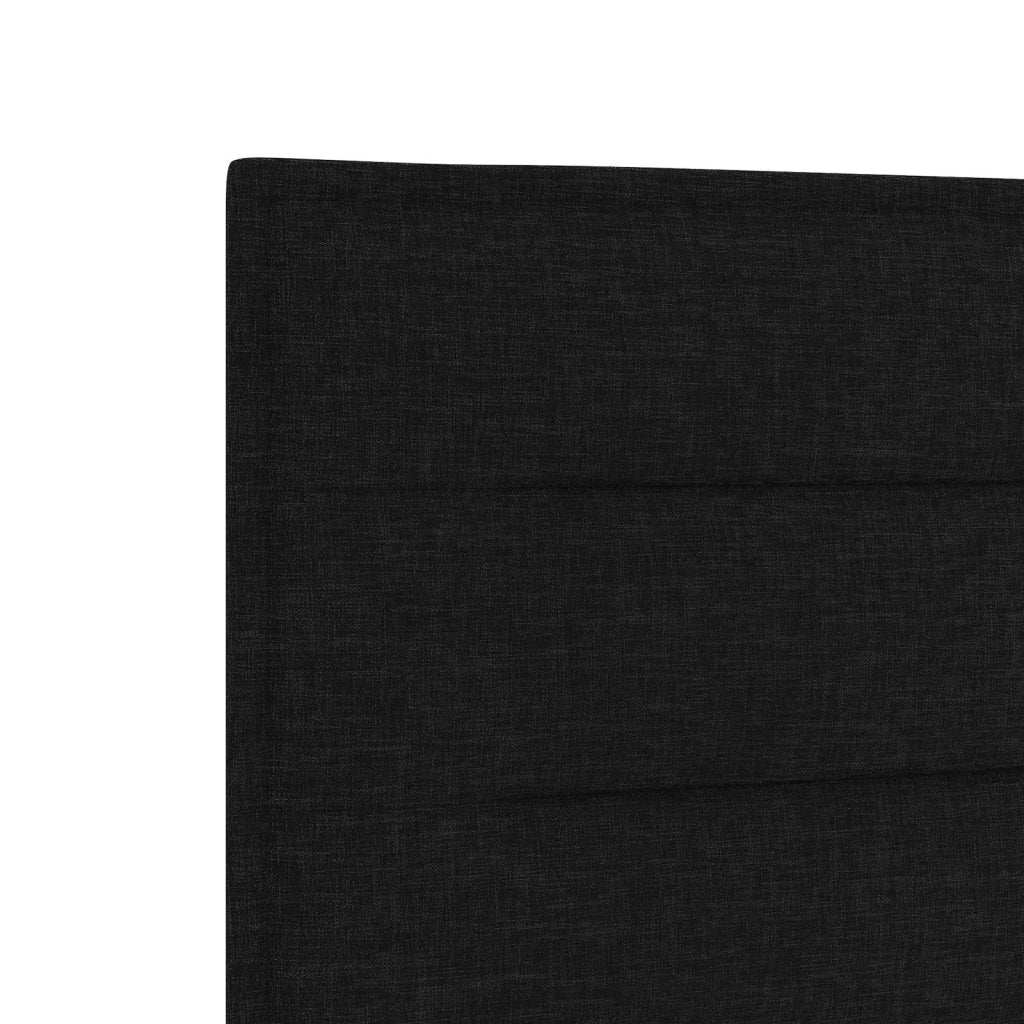 Letto box spring con materasso Nero 80 x 200 cm Tessuto 3453271