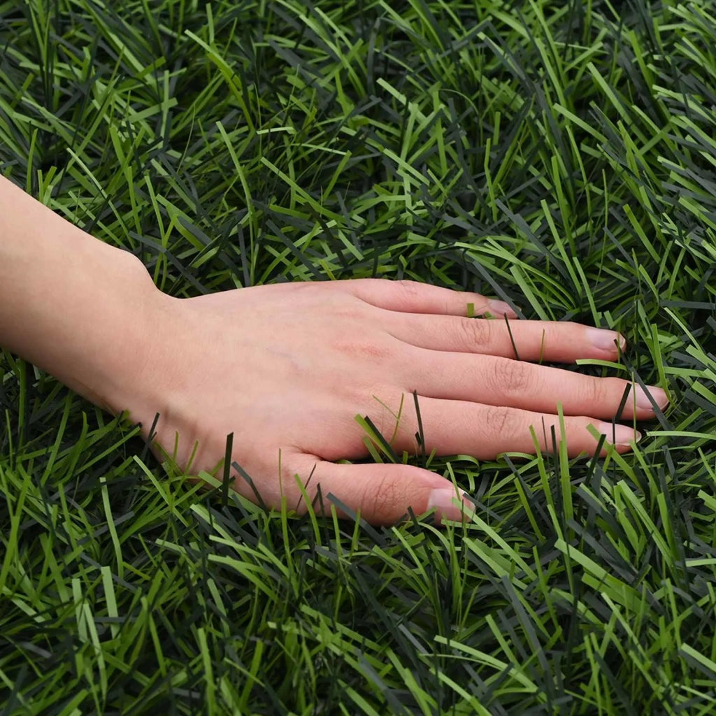 Recinzione Artificiale Verde chiaro 1 x 5 m PVC e Acciaio 42042374
