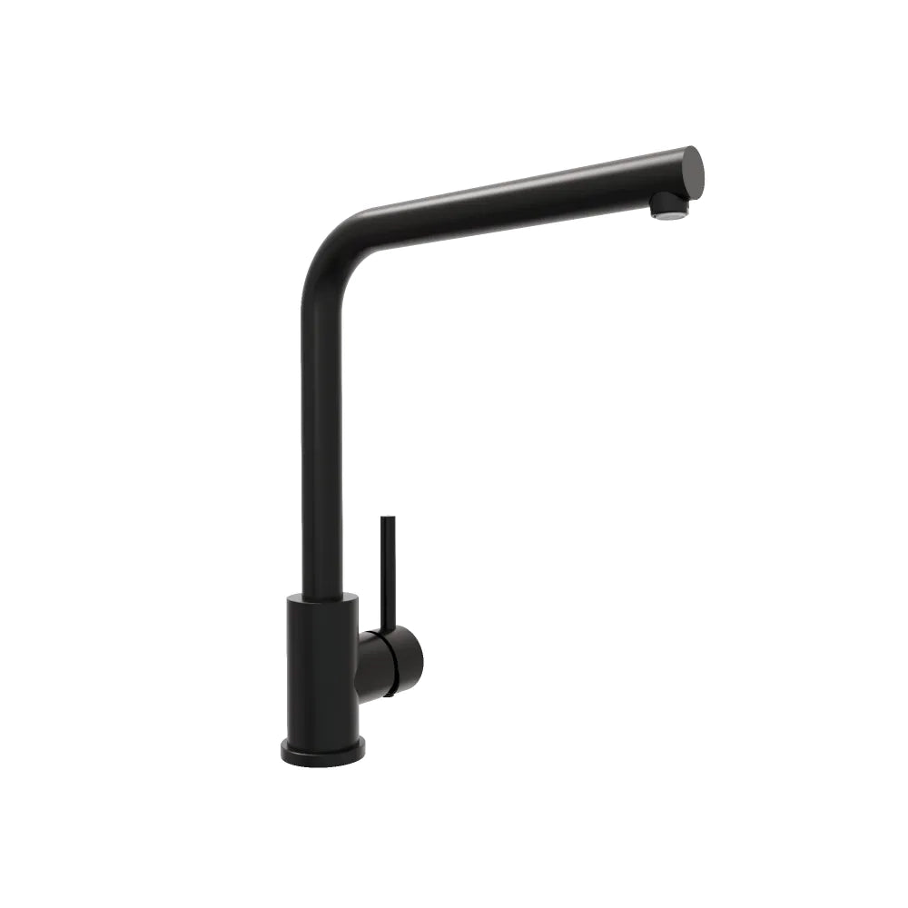 Miscelatore lavello cucina orientabile in acciaio inox nero opaco | Zenzero