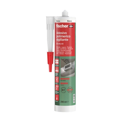 ADESIVO SIGILLANTE KD ULTRA 60 BIANCO- 290 ml- FISCH- pezzi 1